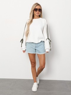 Джемпер трикотажный молочного цвета Jetty(фото5)