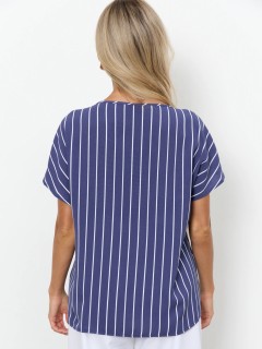 Блузка синяя в полоску Jetty(фото8)