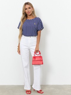 Блузка синяя в полоску Jetty(фото7)