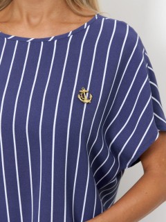 Блузка синяя в полоску Jetty(фото6)