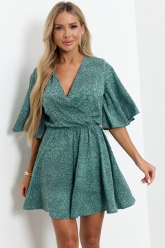 Комбинезон бирюзовый с юбкой-шортами Jetty