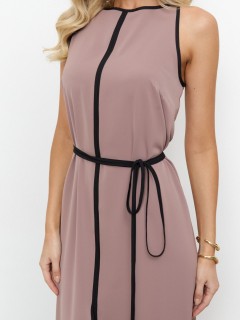 Платье макси розовое с принтом Jetty(фото5)