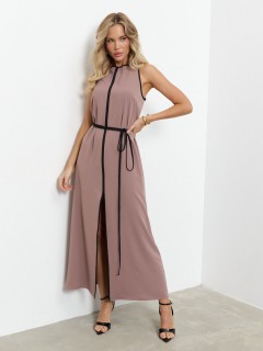 Платье макси розовое с принтом Jetty(фото2)