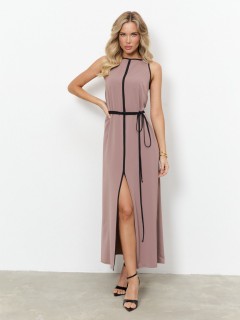 Платье макси розовое с принтом Jetty(фото7)