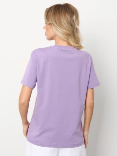 Футболка трикотажная сиреневая с принтом Jetty(фото6)