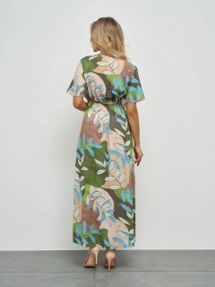 Платье длинное лёгкое с коротким расклешенным рукавом Jetty(фото9)