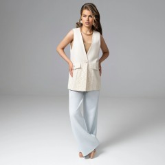 Жилет бежевый на подкладе Charutti(фото2)