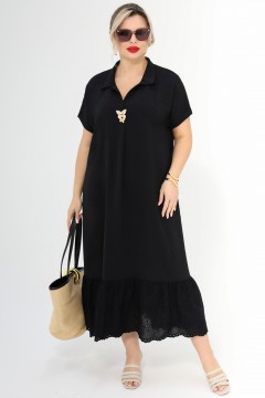 Платье длинное чёрного цвета Dora