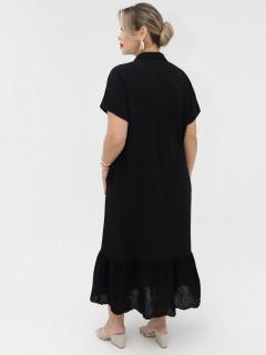 Платье длинное чёрного цвета Dora(фото7)