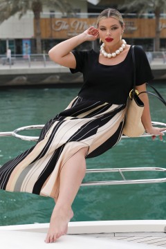 Платье макси с разрезом Dora