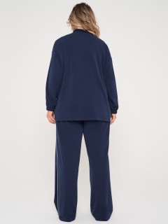 Брюки трикотажные тёмно-синие с карманами Dora(фото7)