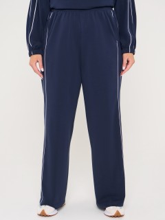 Брюки трикотажные тёмно-синие с карманами Dora(фото3)