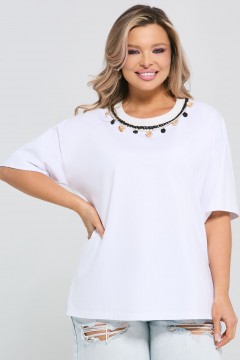 Футболка трикотажная белая Dora