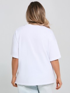 Футболка трикотажная белая Dora(фото8)