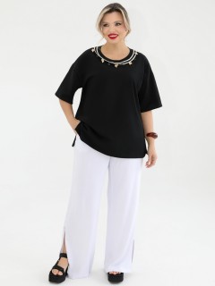 Футболка трикотажная чёрная Dora(фото7)