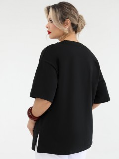 Футболка трикотажная чёрная Dora(фото8)