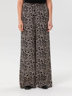 Брюки чёрные в пижамном стиле Priz(фото3)