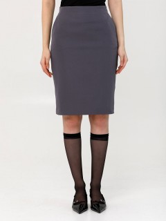 Юбка светло-серая в деловом стиле Priz(фото3)