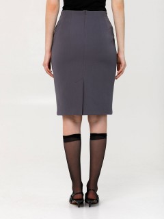 Юбка светло-серая в деловом стиле Priz(фото6)