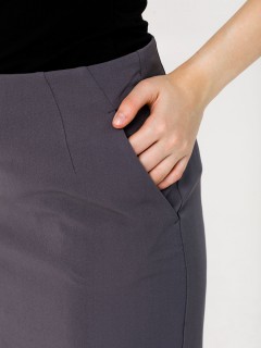 Юбка светло-серая в деловом стиле Priz(фото4)