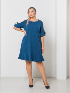 Платье трикотажное с разрезами на рукавах Venusita(фото3)