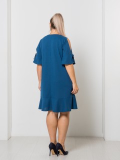 Платье трикотажное с разрезами на рукавах Venusita(фото6)