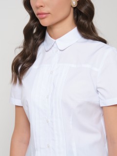 Блузка белая с коротким рукавом Priz(фото4)