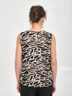 Блузка без рукавов с принтом Priz(фото5)