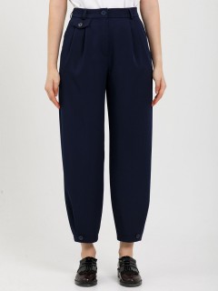 Брюки-бананы тёмно-синие с карманами Priz(фото3)