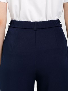 Брюки-бананы тёмно-синие с карманами Priz(фото4)