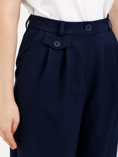 Брюки-бананы тёмно-синие с карманами Priz(фото5)