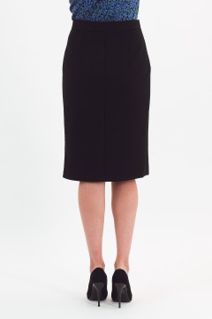 Юбка-карандаш чёрная из трикотажа Braslava(фото7)