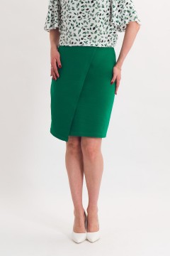 Юбка трикотажная зелёного цвета Braslava(фото3)