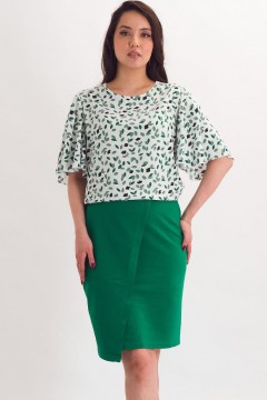 Юбка трикотажная зелёного цвета Braslava