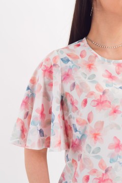 Блузка с игривым рукавом-крылышком Braslava(фото4)