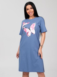 Платье домашнее трикотажное с принтом Iv-capriz(фото2)