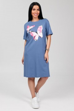 Платье домашнее трикотажное с принтом Iv-capriz