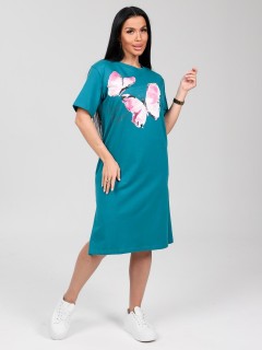 Платье домашнее трикотажное с принтом Iv-capriz(фото7)