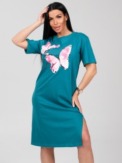 Платье домашнее трикотажное с принтом Iv-capriz(фото2)