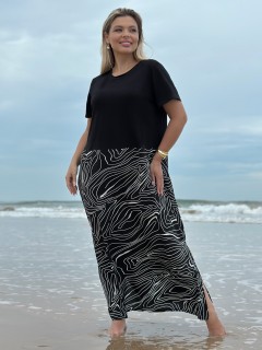 Платье трикотажное с разрезами по низу Dora(фото6)