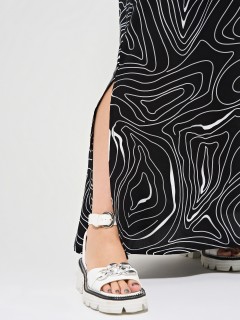 Платье трикотажное с разрезами по низу Dora(фото9)