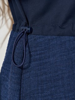 Платье комбинированное с разрезами по низу Dora(фото7)