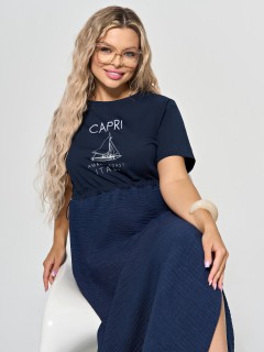 Платье комбинированное с разрезами по низу Dora(фото2)