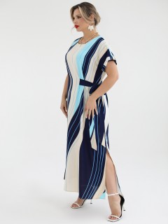 Платье тёмно-синее в полоску Dora(фото9)