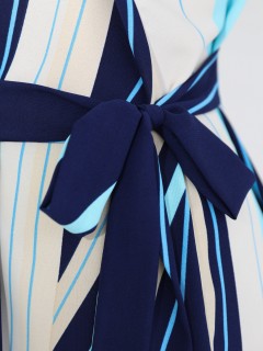 Платье тёмно-синее в полоску Dora(фото8)