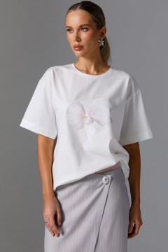 Футболка белая с принтом Priz