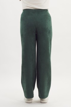 Брюки светло-зелёные из искусственной замши Braslava(фото4)