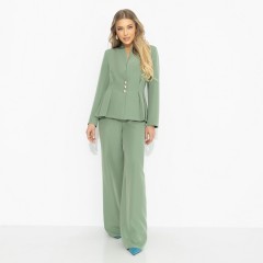 Костюм-двойка зелёный с брюками Charutti(фото2)