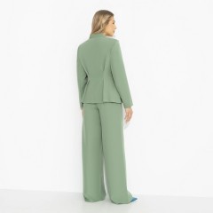 Костюм-двойка зелёный с брюками Charutti(фото8)