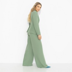 Костюм-двойка зелёный с брюками Charutti(фото7)